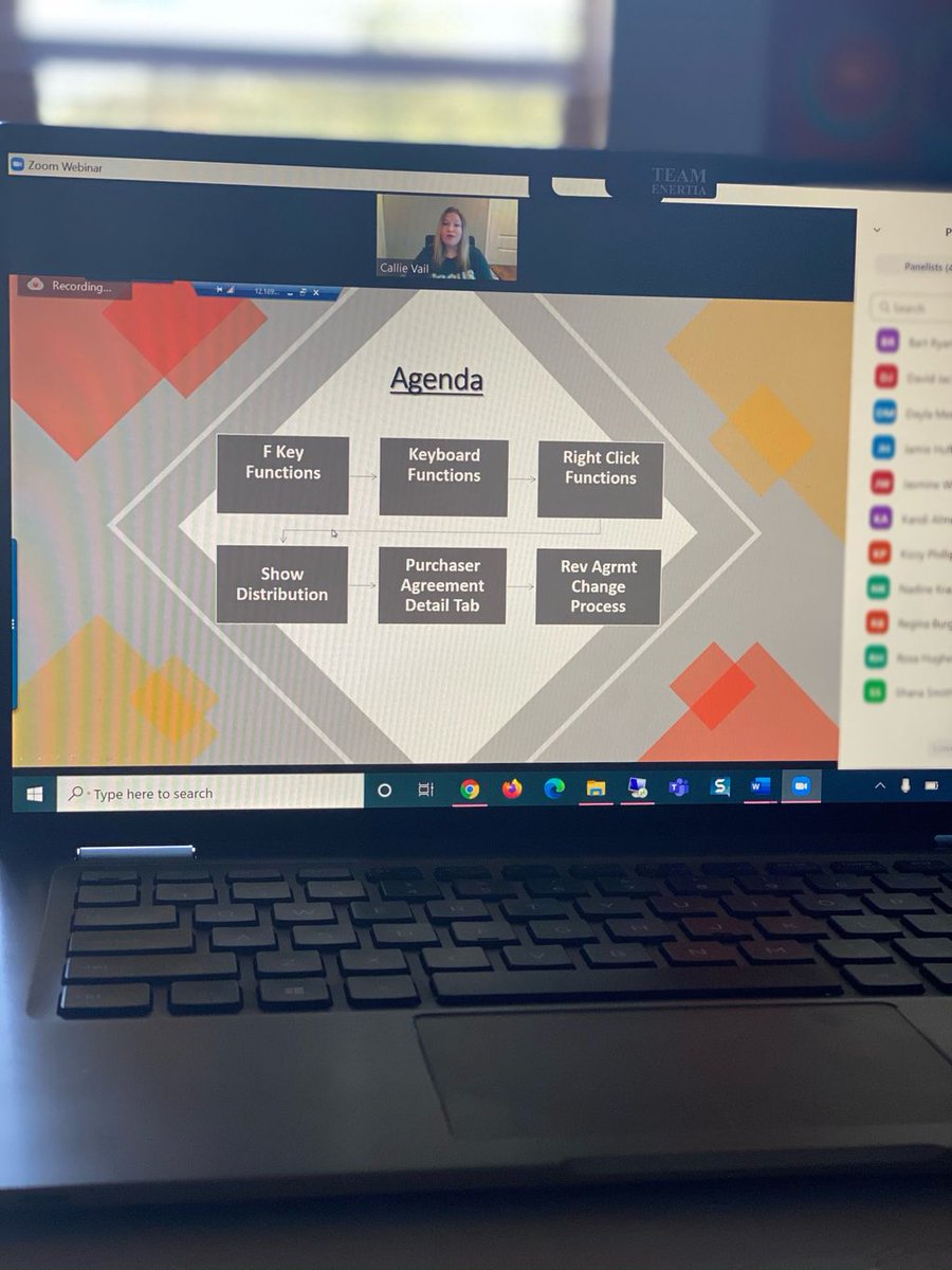 EnertiaSoftware's tweet photo. Awesome review of #Revenue Tips & Tricks today! Thank you Callie for a great session and thanks to all of our awesome customers for attending! If you missed it, no worries! We will have the on demand available on #EnertiaLive! #LearnEnertia #tipsandtricks #functionKeys #shortcuts https://t.co/1614uwJSKv