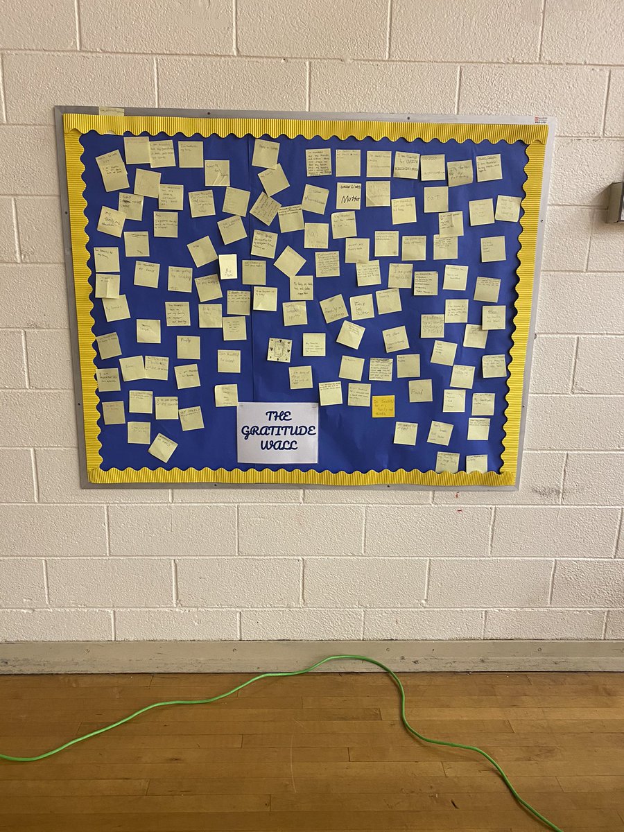 CesarBlacido1's tweet photo. Thankful Thursday! Today at smith we chose to focus on the positives and filled out our Gratitude Wall! #ThankfulThursday #Wellnessweek https://t.co/XIlJnpJKfH
