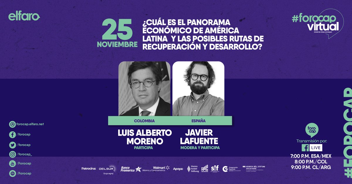 📢 La ciencia y la economía deben ser las bases de la discusión para la mejora de las respuestas y los sistemas de salud de nuestros países, en una sociedad cada vez menos crítica y menos informada con contenido de calidad.
Conéctate vía #FacebookLive https://t.co/uzBh3sMcUm