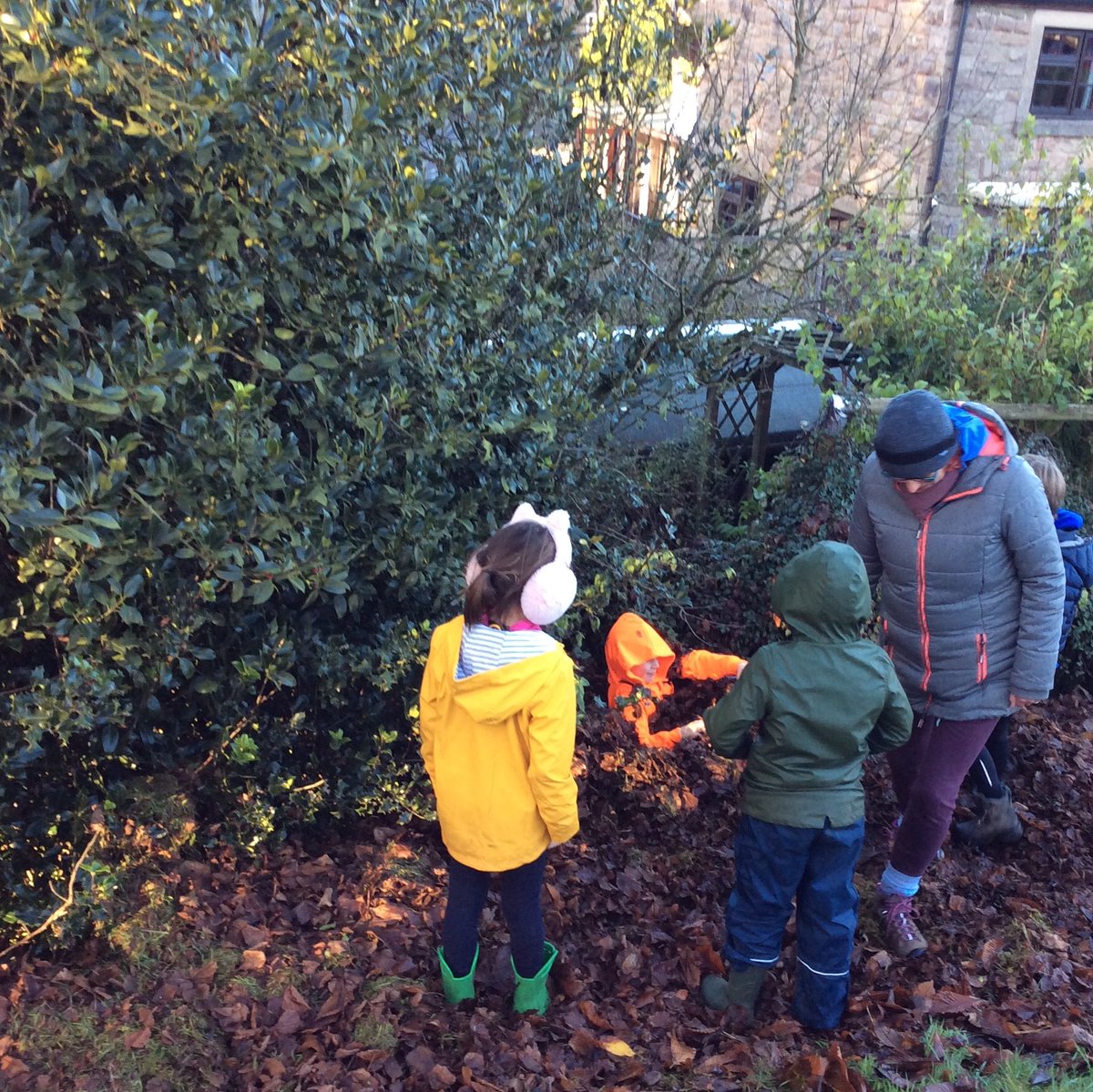 elton_school's tweet photo. ‘Outtakes’ from our #forestschool session.😁🙃😀
Can you spot our hidden child? 🤔.....😲.....😃
#hideandseek #outdoorfun #makinglearningfun #makinglessonsfun #peakdistrict #Derbyshire #derbyshiredales  #matlock https://t.co/TjC57Y10DZ