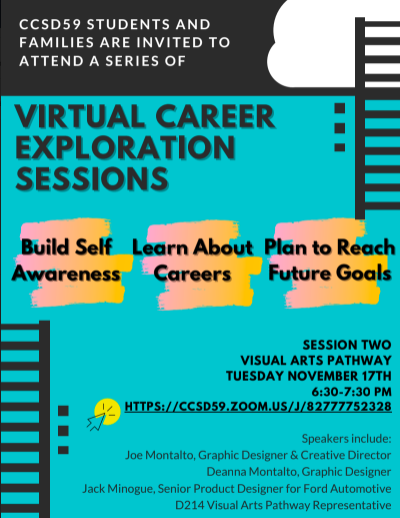 D59Grove's tweet photo. If you missed our Virtual Career Exploration concerning pathways in the Visual Arts you can watch the replay here...https://t.co/bxlqumOpuv                              
See you again next month when we look at careers in Engineering! https://t.co/oZZFvga6m5