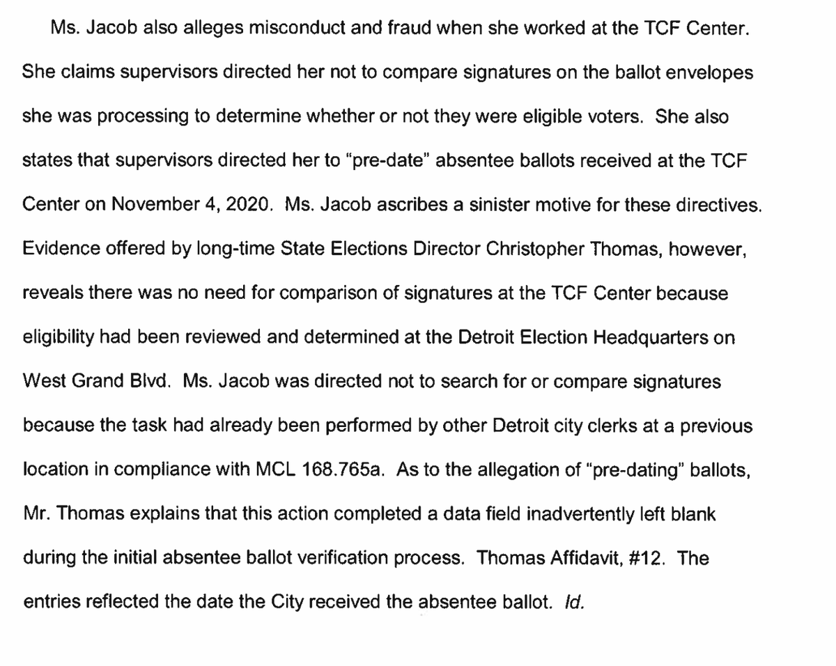 kpoulsen's tweet photo. The affidavit @RudyGiuliani keeps calling "evidence" has already been weighed, measured and found wanting. And not by the press, but by a judge, for well-articulated reasons.

https://t.co/1D7e7ygI85

 https://t.co/vtrbSaAXGA https://t.co/kCFHfBogdC