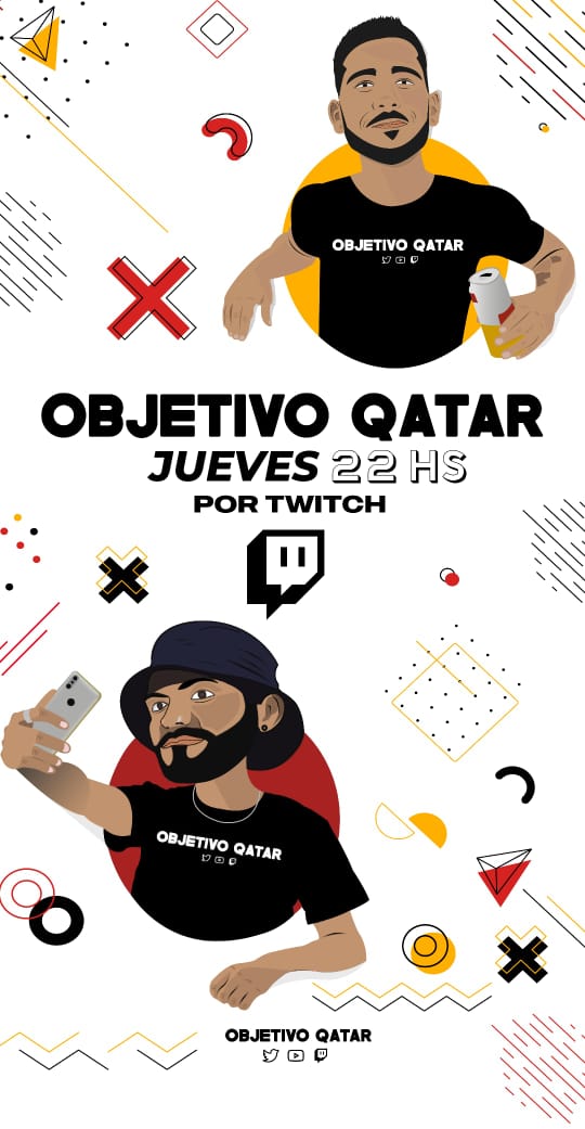 ObjetivoQatar's tweet photo. ¡JUEVES DE OQ!
A partir de hoy, nuevo horario. Las citas de los viernes, pasan a los jueves para empezar a disfrutar "el finde" desde un día antes. 
Los esperamos esta noche en twitch, con birritas y ganas de divertirnos bbs. https://t.co/NckhtCBHjN