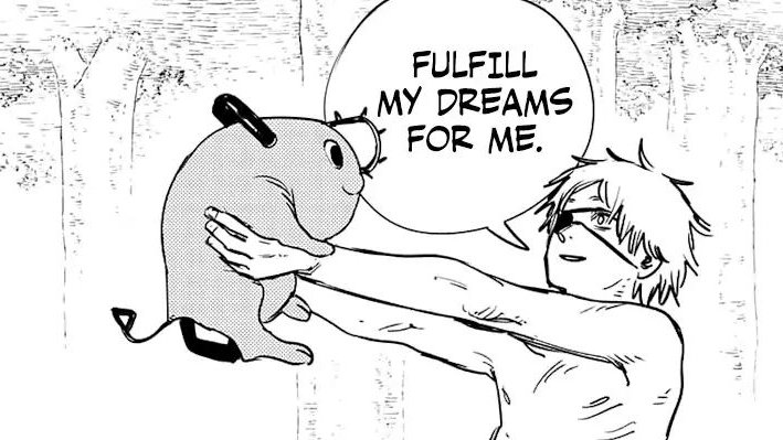 Denji might not well educated, he never went to school or having parents to guide him but despite all of that he is a kind hearted boy. The way he taking care of pochita who is a devil say it all and he even wants pochita to have normal life that he never have.