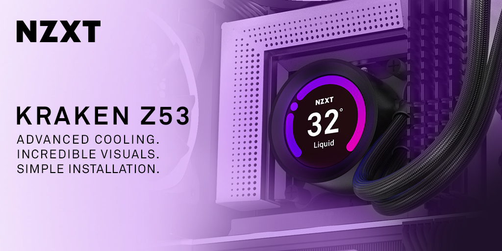 Nzxt Introducing The Kraken Z53 240mm Aio You Can Now Display Your Favorite Animated Gifs Or Cam System Information Allowing For Total Customization In A Smaller Package T Co L1nbbljyyj T Co S5ejwqzojx