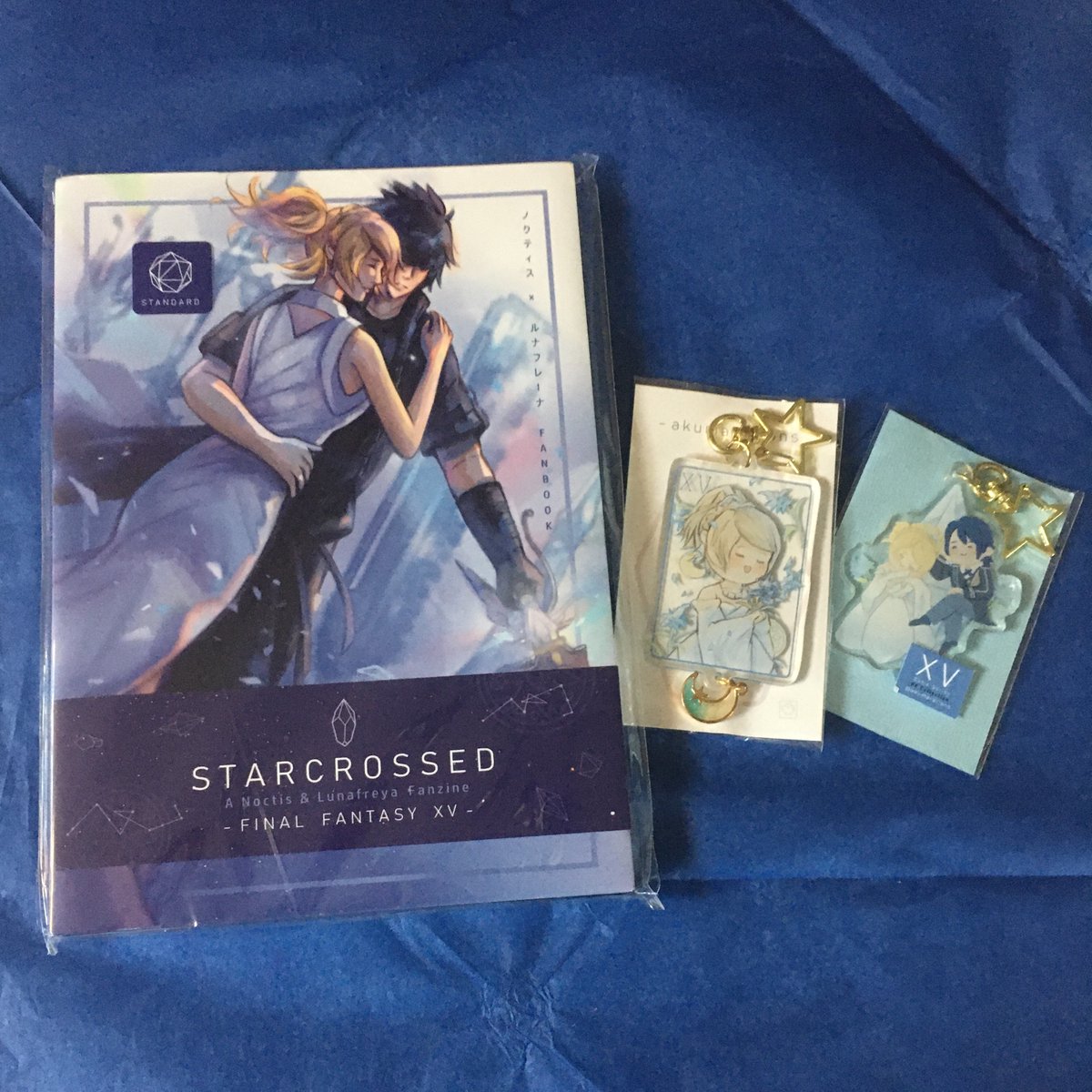So happy to receive my copy from <a href="/LunoctZine/">STARCROSSED - Final Zine Sale on now!</a>! Everything is so beautifully put together! Also, thank you <a href="/akumarations/">Duckie-sama 🐥 ➡️ SMASH! 4.F.03</a> for the lovely charms! ☆ﾟ. * ･ ✧˖