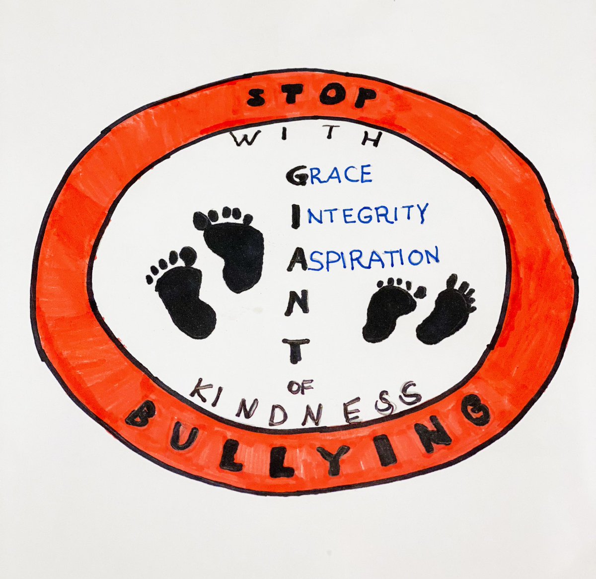 “Love one another, as I have loved you.” John 13:34
United Against Bullying Tristan and Sienna’s slogan posters