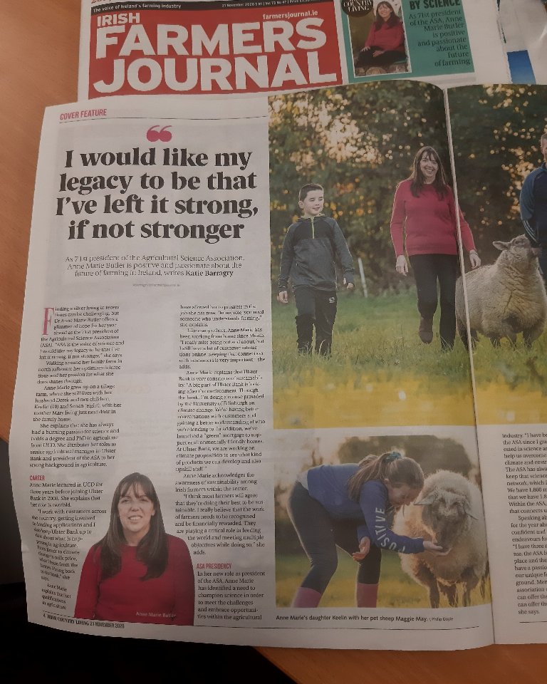 LoretoKilkenny's tweet photo. Great to see an article by past student Katie Barragry in this weeks addition of the Farmers Journal. Katie went on to study a BA in French and Irish with Journalism in NUI Galway. https://t.co/mQc8XJedRn