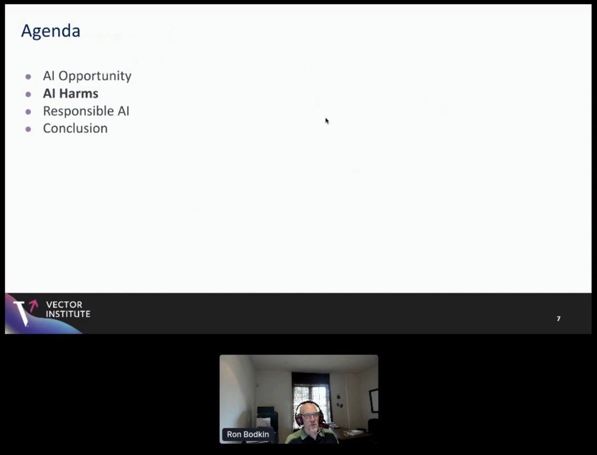 TMLS_TO's tweet image. Join Ron Bodkin, VP of AI Engineering and CIO at @VectorInst on the main stage at #TMLS2020!

Ron is discussing &quot;Responsible AI&quot; and Vector Institute&apos;s approach to address biases.