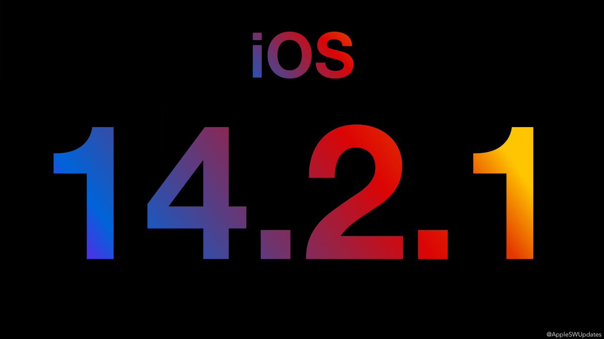 iSWUpdates's tweet photo. iOS 14.2.1 (18B121) has been released. #iOS #iOS1421 https://t.co/iRwN9msSyc