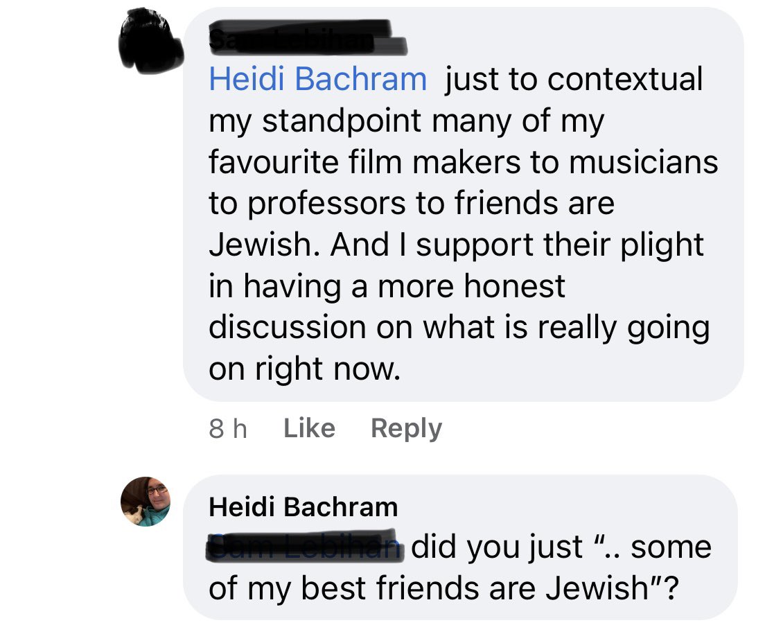 Polite antisemitism is invoking relationships with Jewish ppl in order to deny antisemitism. With zero self awareness of the mirror image that you would clearly see has it been done for another protected minority. /3