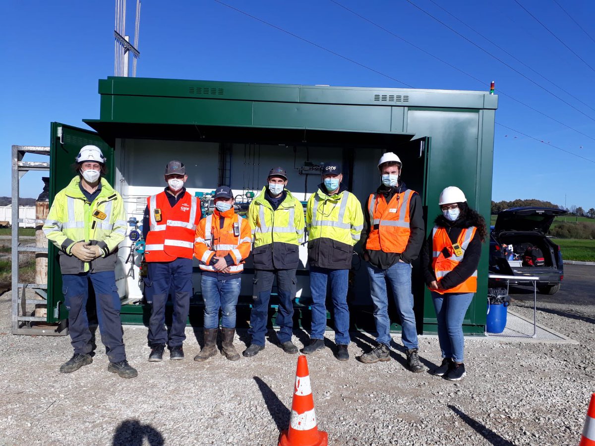 Et 1️⃣ nouveau poste biométhane raccordé, cette fois à Confolens en #Charente ! La révolution du gaz vert est bien en marche ! 
Bravo à tous les acteurs de cette réussite depuis le porteur de projet jusqu’aux techniciens gaz qui ont réalisé la mise en service ! 
#LeGazVertLavenir