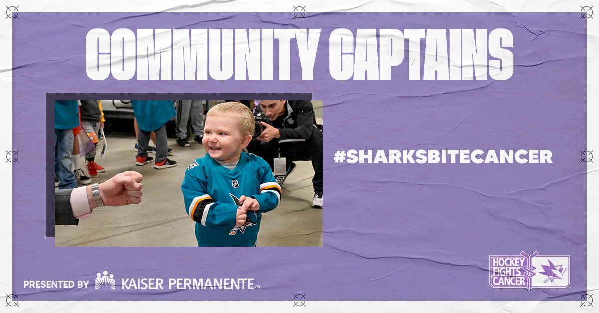 sjscommunity's tweet photo. Today’s #HockeyFightsCancer Community Captain p/b @kpthrive is Amazing Gray 💜
Since dropping the puck in 2019, she‘s raised nearly $40,000 for cancer research, while inspiring countless others to volunteer and fundraise! Graysen is on track to complete treatment in March 2021! https://t.co/LApncT4kO3