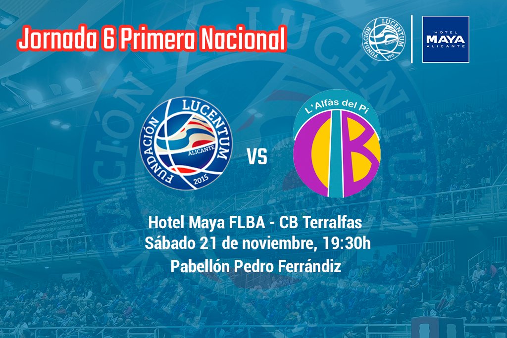 El sábado el #HotelMaya FLBA recibe a <a href="/CBTERRALFAS/">CB TerrAlfas</a> en el Ferrándiz. Oportunidad para nuestras chicas de empatar en lo alto de la clasificación

#SomosLucentum