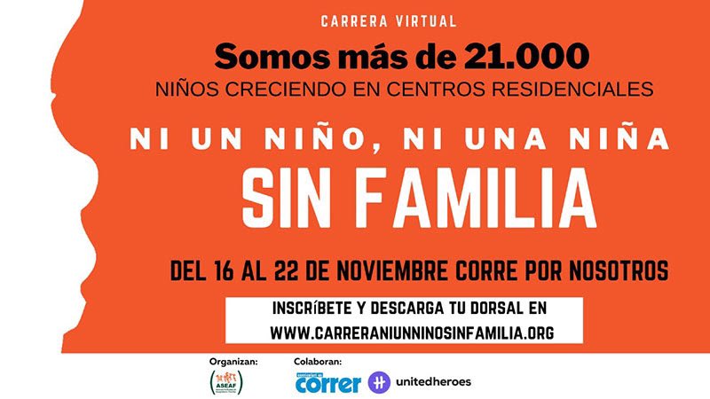 eepigroup's tweet photo. ¡Súmate al reto por los #NIÑOSINVISIBLES! Del 16-22 de noviembre, realiza tu carrera virtual,🏃♂️🏃♀️ para dar visibilidad a los más de 21.000 niñ@s que, crecen en residencias. Inscripción gratuita!! ¿Compartes tu dorsal? Esperamos vuestras fotos 😉😉 https://t.co/tVGylE5f3a #aseaf https://t.co/j7E0oZtG6s