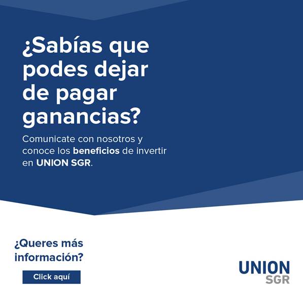 UnionSGR's tweet photo. Invertí en el Fondo de Riesgo de @UnionSGR y dejá de pagar #impuesto a las #ganancias https://t.co/Vr3EpQ64zw
