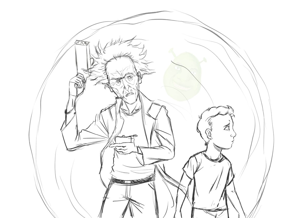 Walrus_weekend's tweet photo. Sketch de Rick y Morty en la fallida tarde de peliculas con @GonzaloGsf xd

#rickAndMorty #RickyMartin #sketch #AdultSwim #scifi #portal #alternate #dimension #CLIPSTUDIOPAINT #digitalart https://t.co/iFkBDHzvsh