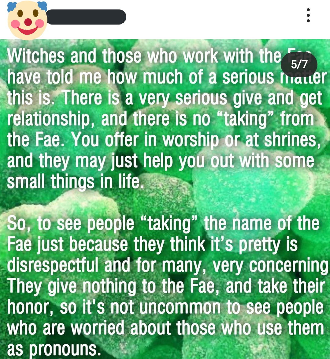 "They told me this was a serious matters"Okaaaaay, but like, *who* told you? What's their IG? Twitter handle? Blog link? Any actual native sources to promote/name drop? or are you just paraphrasing Holly Black's Tithe trilogy because that sounds like what you're doing
