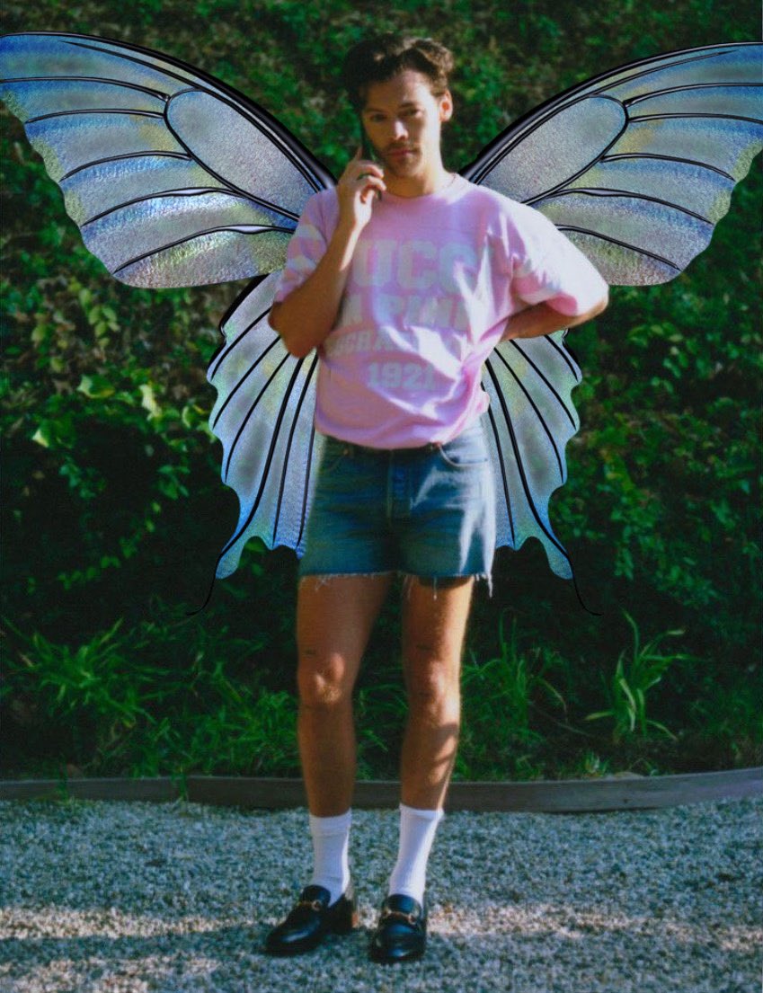harry styles with wings, a very magical thread;i made all of these so if you save/use pls pls pls rt!!
