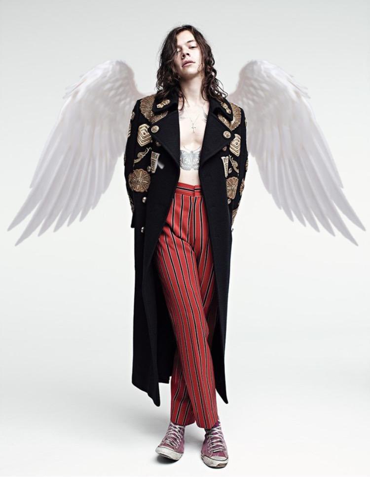 harry styles with wings, a very magical thread;i made all of these so if you save/use pls pls pls rt!!