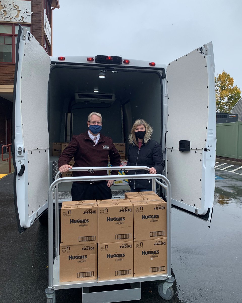 So excited about this HUGE donation of newborn size diapers &amp; baby wipes. A child in the NICU is 1 of the top 3 reasons for needing to stay at our House. Thanks to <a href="/milford_rotary/">Milford Rotary Club</a> and <a href="/ShopRiteStores/">ShopRite Stores</a> in Milford for the donation! #KeepingFamiliesClose #ThankfulThursday