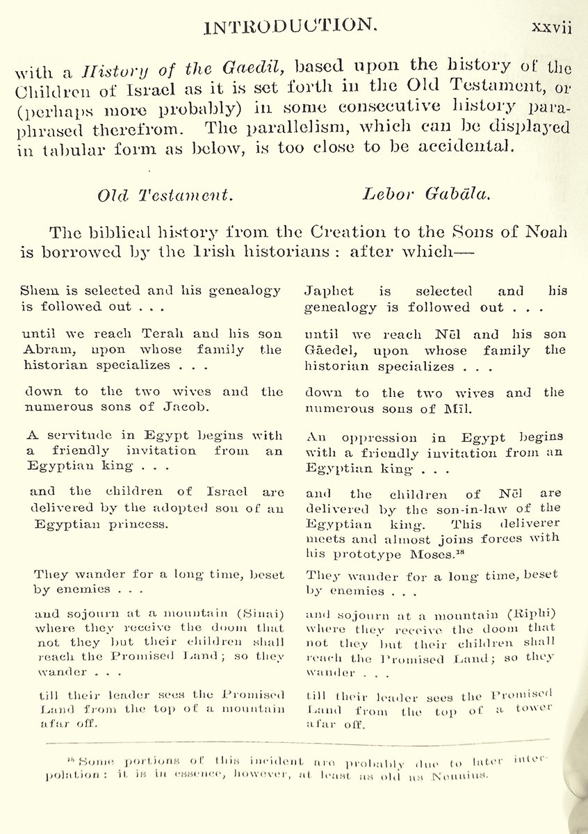 Now to address the elephant in the room: ChristianityAncient Celtic peoples had rich *oral* traditionals so you know who actually wrote down everything we know about them? Monk scribes in *Latin* and they made some fairly *OBVIOUS* edits as seen here in the Lebor Gabála Érenn