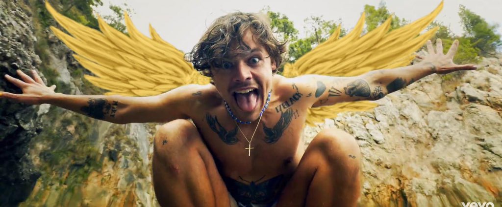 harry styles with wings, a very magical thread;i made all of these so if you save/use pls pls pls rt!!