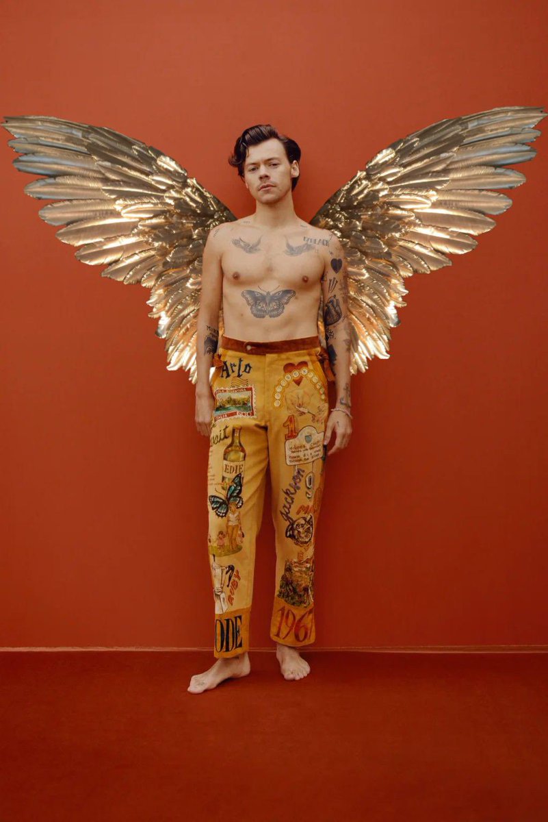 harry styles with wings, a very magical thread;i made all of these so if you save/use pls pls pls rt!!