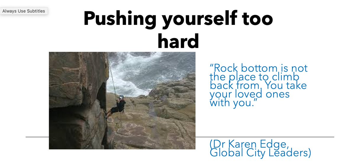1. They too are humans first, leaders second.2. They are the kinds of people willing to engage in evening seminars to understand how to better support their colleagues.3. We need to be as stern if not sterner in messages like this than with new teachers.  @drkarenedge