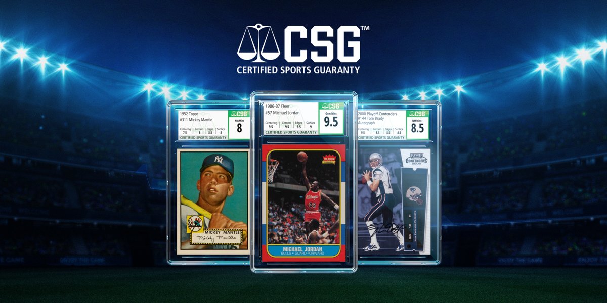 CGCCards's tweet image. Certified Sports Guaranty will bring a much-needed alternative to sports card grading. Learn more in this video: bit.do/csg-video #sportscards #cardgrading #footballcard #basketballcard #baseballcard #cardcollecting #sportscollector #sportsnews #collectibles #CSGcards #CSG