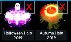 Trading 2 High Tier Halos
✮Halloween 2019 
IA: no IAs (open to any offers really)

✮Autumn 2019
IA 1: glimmer, corrupt
IA 2: new val, teddyz
IA 3: new winter, good add

#royalehightrades #RoyaleHighHalo #royalehigh #royalehightradings #royalehighoffers #royalehigh