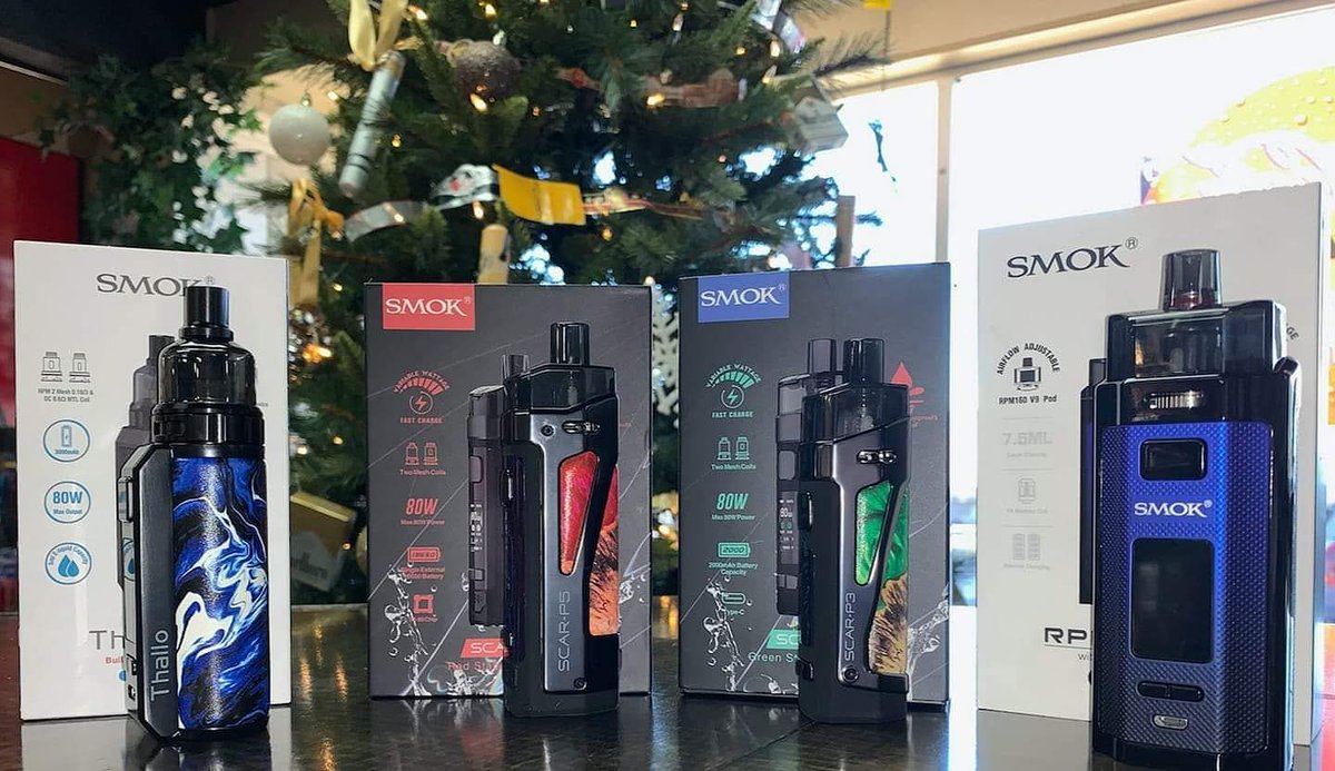 PuffNStuffTX's tweet photo. Come by and check out our new SMOKS!!!!! Put one on your Christmas list today!!! 🎁 🎄#vape #vaping #smok #smoktech https://t.co/hWCAbCkY2J