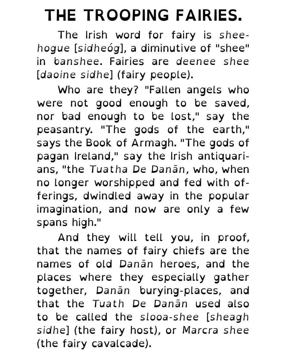 And lastly my personal favorite quote about the fair folk