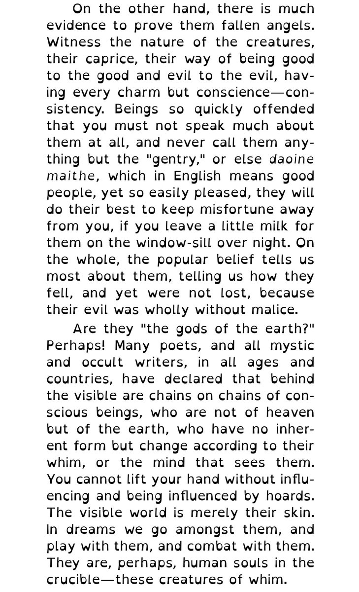 And lastly my personal favorite quote about the fair folk