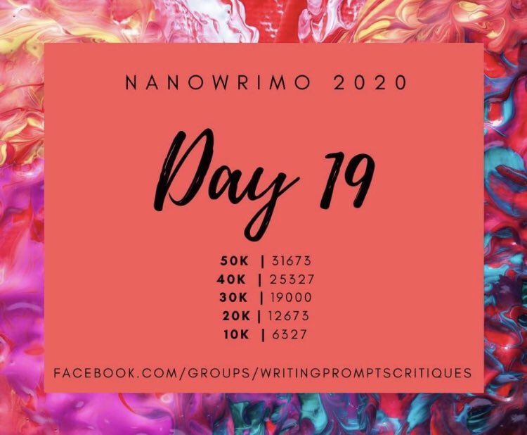 TweetsWpc's tweet image. We are getting closer and closer to the finish line. How are we doing today? What's been the hardest part of #NaNo for you guys?