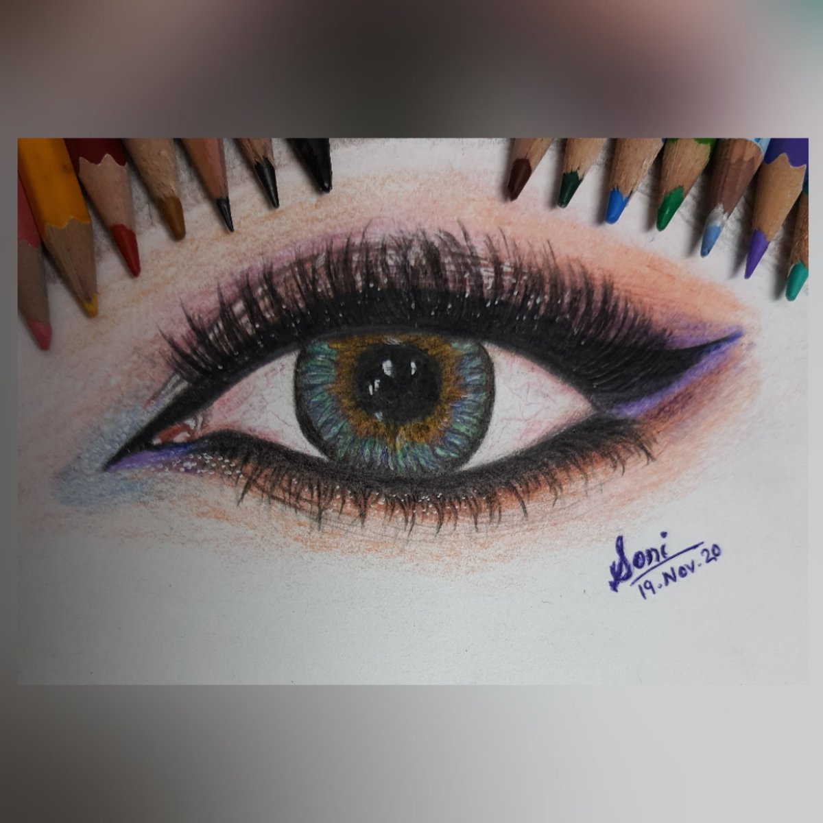 Soni_gulati's tweet photo. #ArtistOnTwitter #artwork #beautifuleyes #Staedtler https://t.co/IGinMASG4s