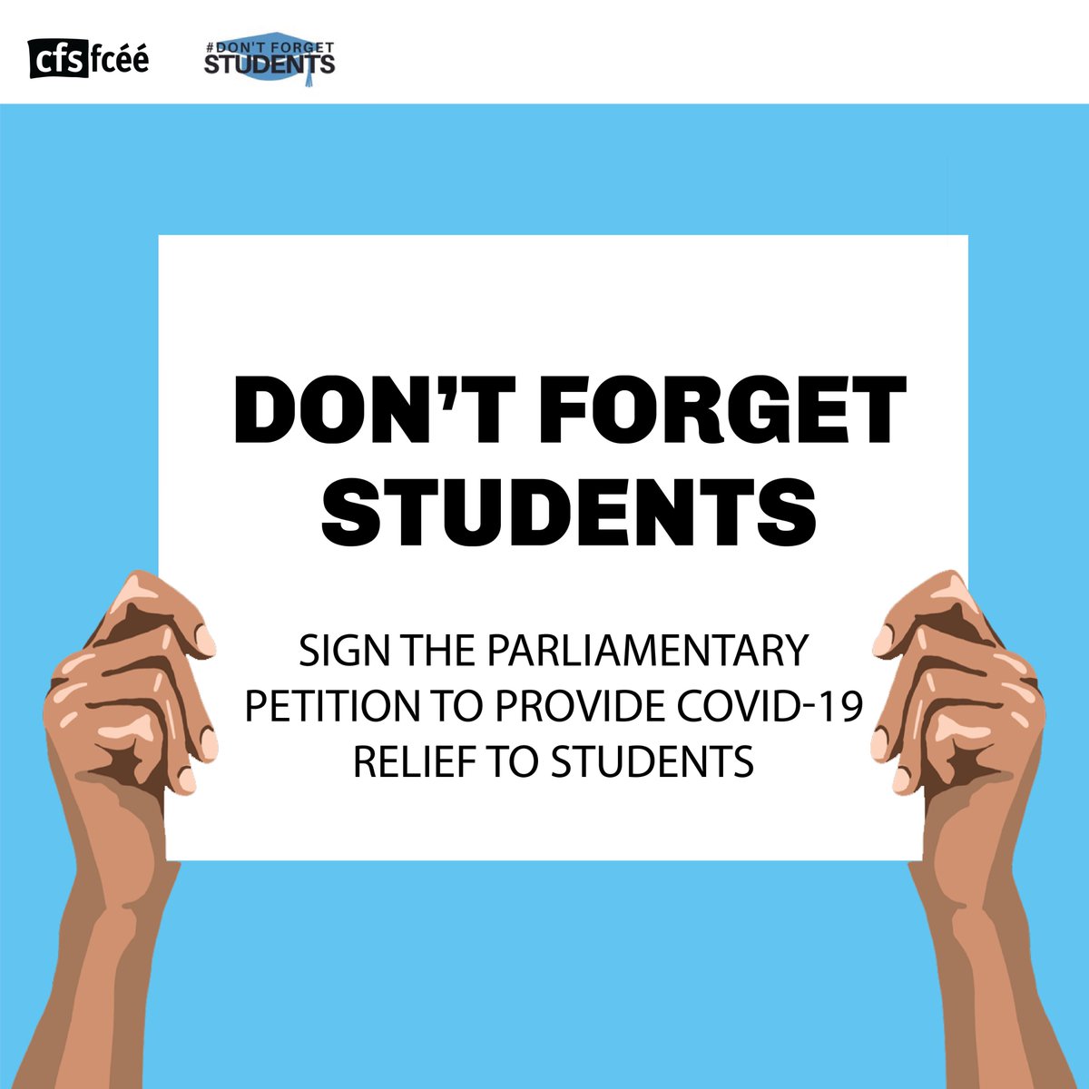 CFSFCEE's tweet photo. Follow @dontforgetstdns to get updates on Petition e-2986! 

Haven't signed your name yet? https://t.co/o7M0gW61bK

#TheyforgotStudents #CDNPSE #cdnpoli https://t.co/T2RnvIeCpK