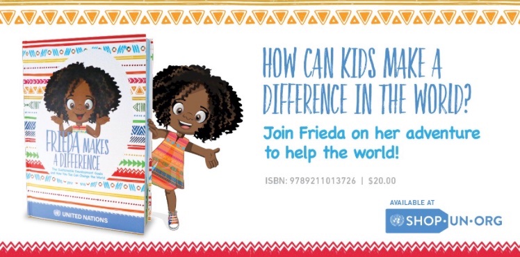 #Children can also be part of the solution to today’s most pressing global challenges! On #WorldChildrensDay this year, let’s reimagine a better #world with Frieda and make a real difference. Get your copy at #UNBookshop: bit.ly/2ZZpFwt  

#GlobalGoals
@unpublications