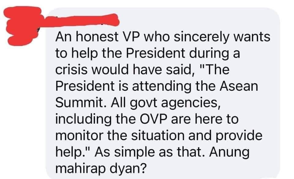 BillyLo63165629's tweet photo. @TishaCM Kagagahan MO yan dear.. What Leni did was destroying PRRD's reputation amidst this catastrophy instead of helping the victims wholeheartedly. He got annoyed because Leni Lugaw is still polictiking this situation. Yon yon.. Bugok.. https://t.co/W7rktKHJI7