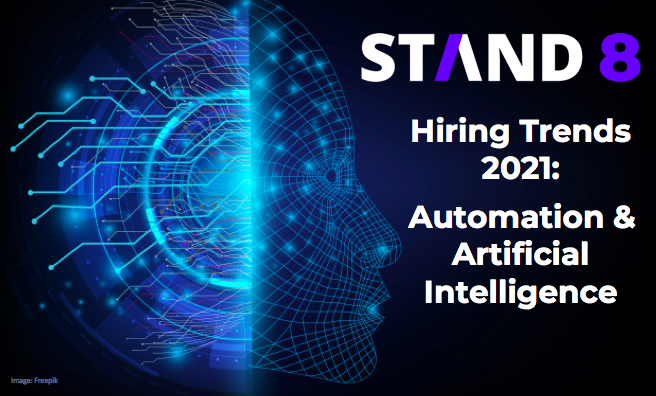 stand8io's tweet photo. Check out our latest article: Automation & AI impacting Hiring Trends in 2021
#Automation #AI #HRtrends #TechTrends #WeSTAND8 #ITstaffing #interview #ITrecruiting #recruiting
https://t.co/2yBXRmyS8H via @LinkedIn https://t.co/QJvMRHRXOS