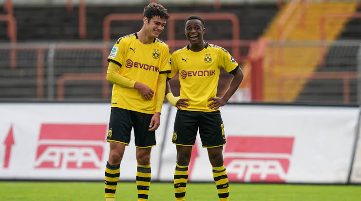 He has been training with the first team since the start of this season and has been roughed up by players like Hummels and Piszczek. He himself has said that he struggled initially at first team training and has grown into it ever since and is ready to give his best.