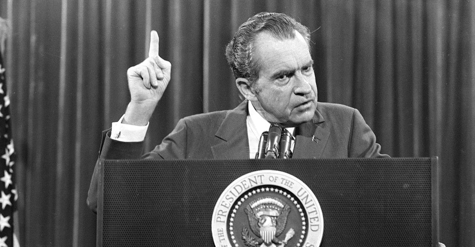 Beyond the cover, let's peak inside the issue. President Nixon is not just a cameo, but a major player in the story. Jackie is impersonating a famous senator at a night club, when he is taken by some agents to go see the President.