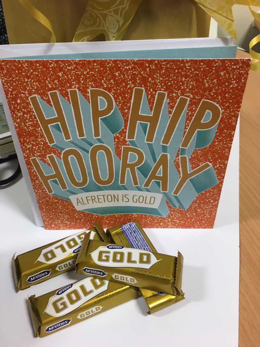 Well what else would a gold team eat .......Go team ALFRETON....... <a href="/DCHS_QA/">Quality Always Team DCHS</a> <a href="/Kayleig56816932/">Kayleigh Mansfield</a> <a href="/jo_sills/">Jo Sills</a> <a href="/DCHStrust/">Derbyshire Community Health Services NHS FT</a>