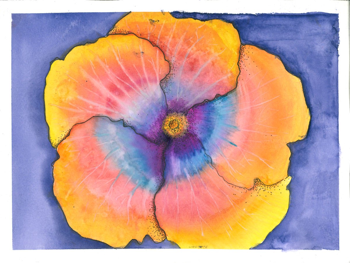 8th graders finished their project that they started in February when they were 7th graders...water color and ink flowers.  <a href="/CCLSChargers/">CCLS - St. Louis</a> #arted #arteducation #middleschoolart