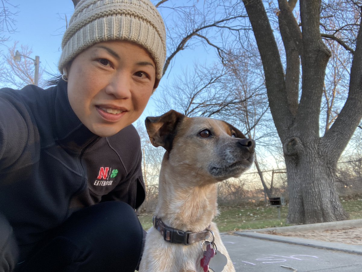 This was me &amp; my dog, Pip, yesterday before double virtual conferencing. I’m trying to stay active while watching multiple screens &amp; listening to talks for both NE Fall Conference &amp; #EntSoc20 #werunextension