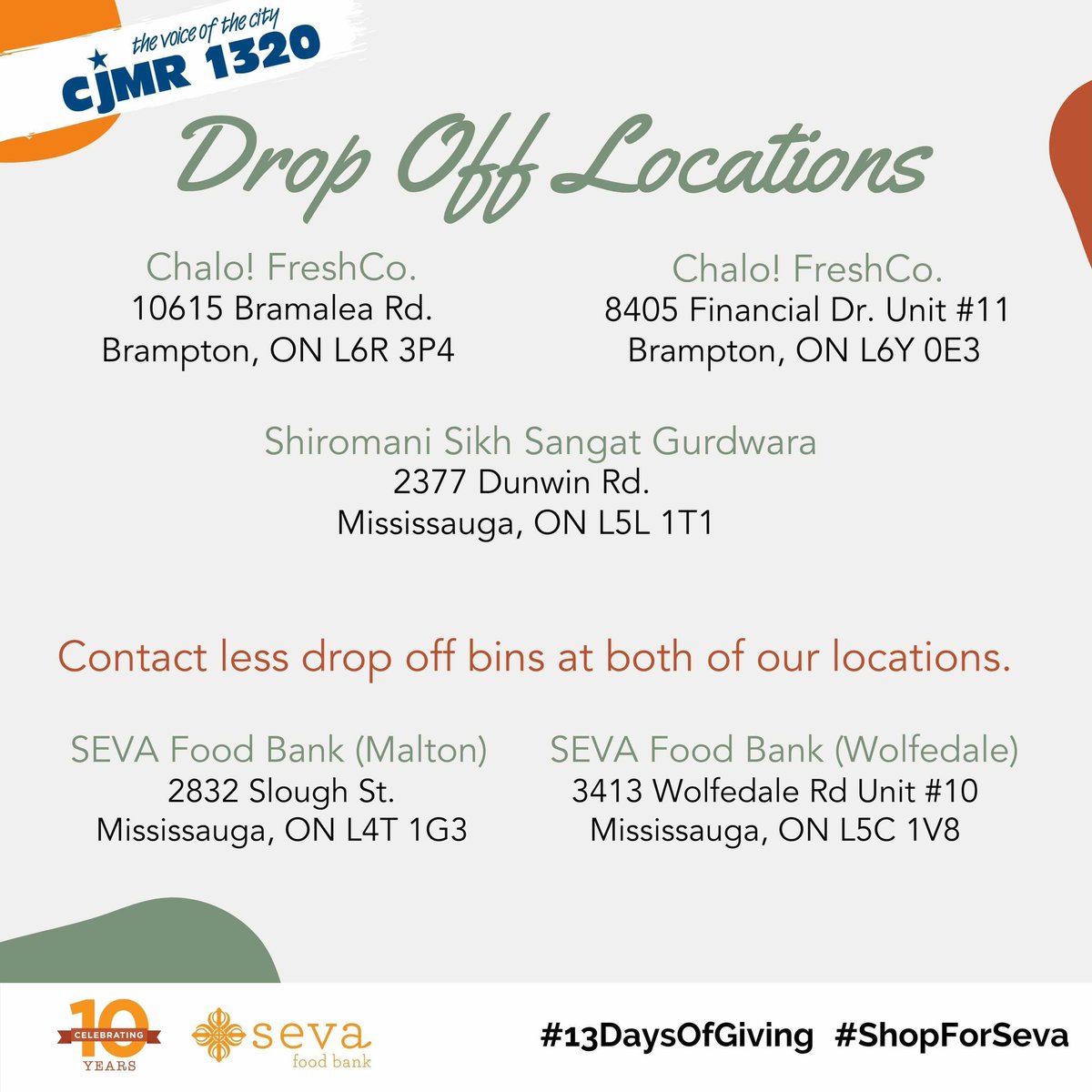 SevaFoodBank's tweet photo. Help us collect our 13 most needed items over the next 13 days!
On Day 6 of our CJMR 1320 Guru Nanak Gurpurab Food Drive, our most needed item is Diapers (any size).
#ShopForSeva #13DaysOfGiving https://t.co/2HyBGovKjd