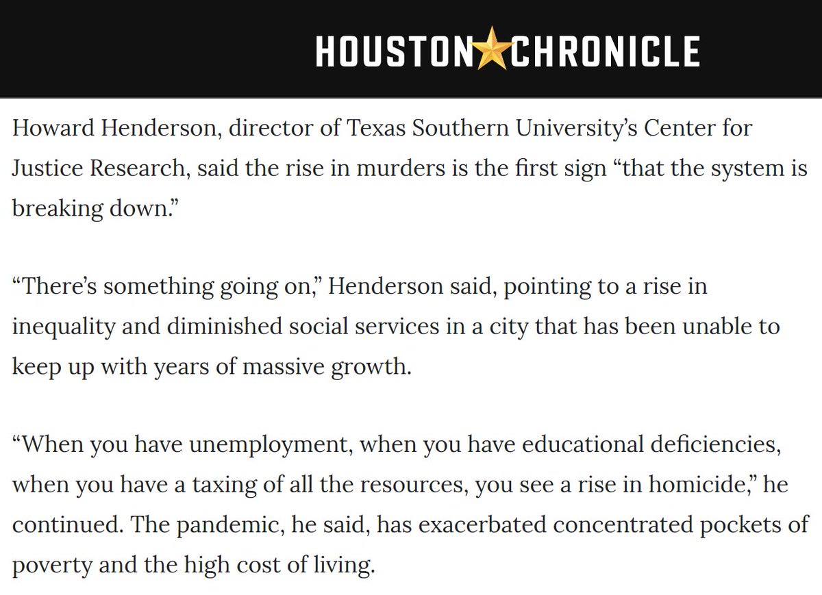 Our experiences in this huge city are so different from one another. I can't help but notice people are not getting the help they need. Good people who want to do right by their families are not able to get by right now. Good explanation by  @hhendersonphd in Houston Chronicle.