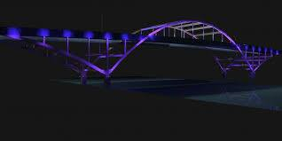 The Hoan Bridge will be lit purple tonight for #WPCD and it should look something like this stock image. If you get there please post pictures on Facebook facebook.com/groups/pancan.… and twitter! <a href="/pancan/">PanCAN</a> #Pancanforprogress