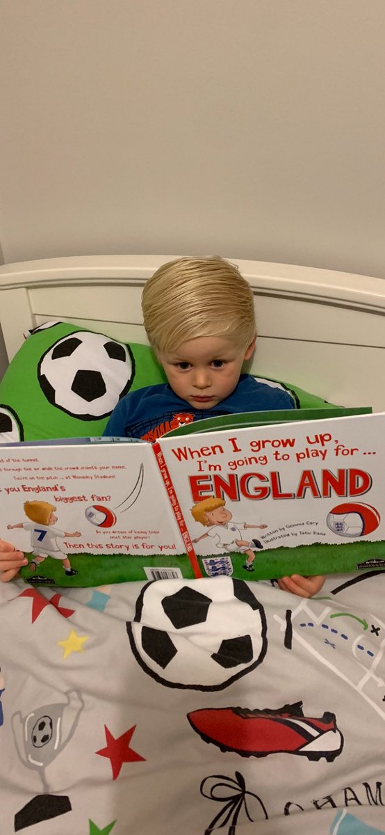 MrsVickiYates's tweet photo. @MarcusRashford Tom loves listening to a bedtime story and playing football, and his big sister Hannah is a fantastic reader too. https://t.co/xJAkpX2c2x