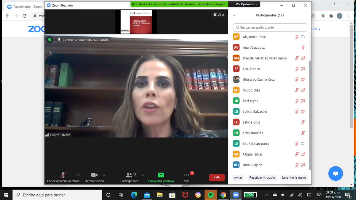 SubSTSonora's tweet photo. La @SubSTSonora  en colaboración con @COPARMEXSON  expone a los socios sobre la problemática del Hostigamiento y Acoso Laboral, así como también, difunde la Norma Mexicana NMX-R-025-SCFI-2015 en Igualdad Laboral y No Discriminación. @lupitaot #QueSigaSonora #SigamosSonora https://t.co/5idr9fyICR